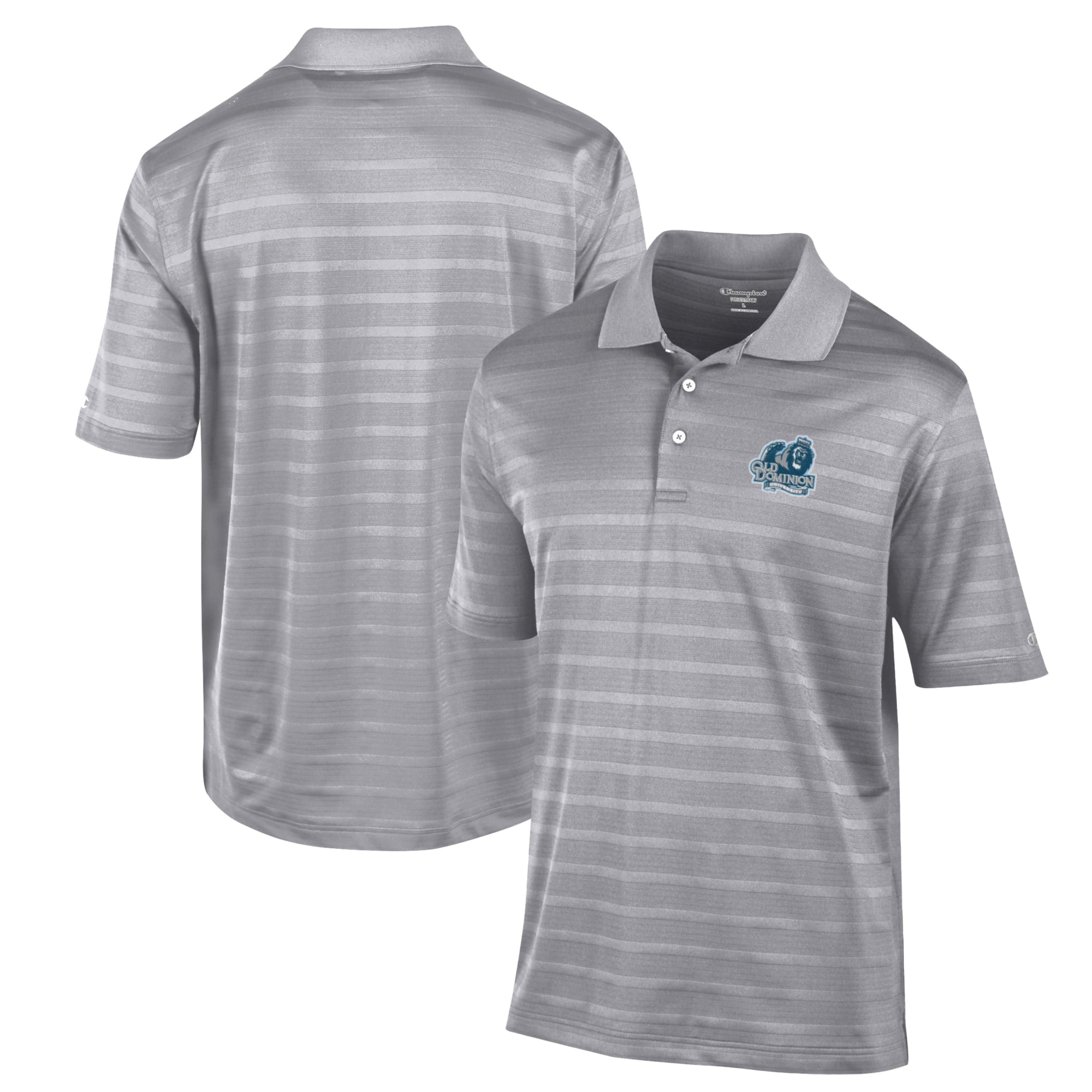Men's Champion Gray Old Dominion Monarchs Textured Solid Polo