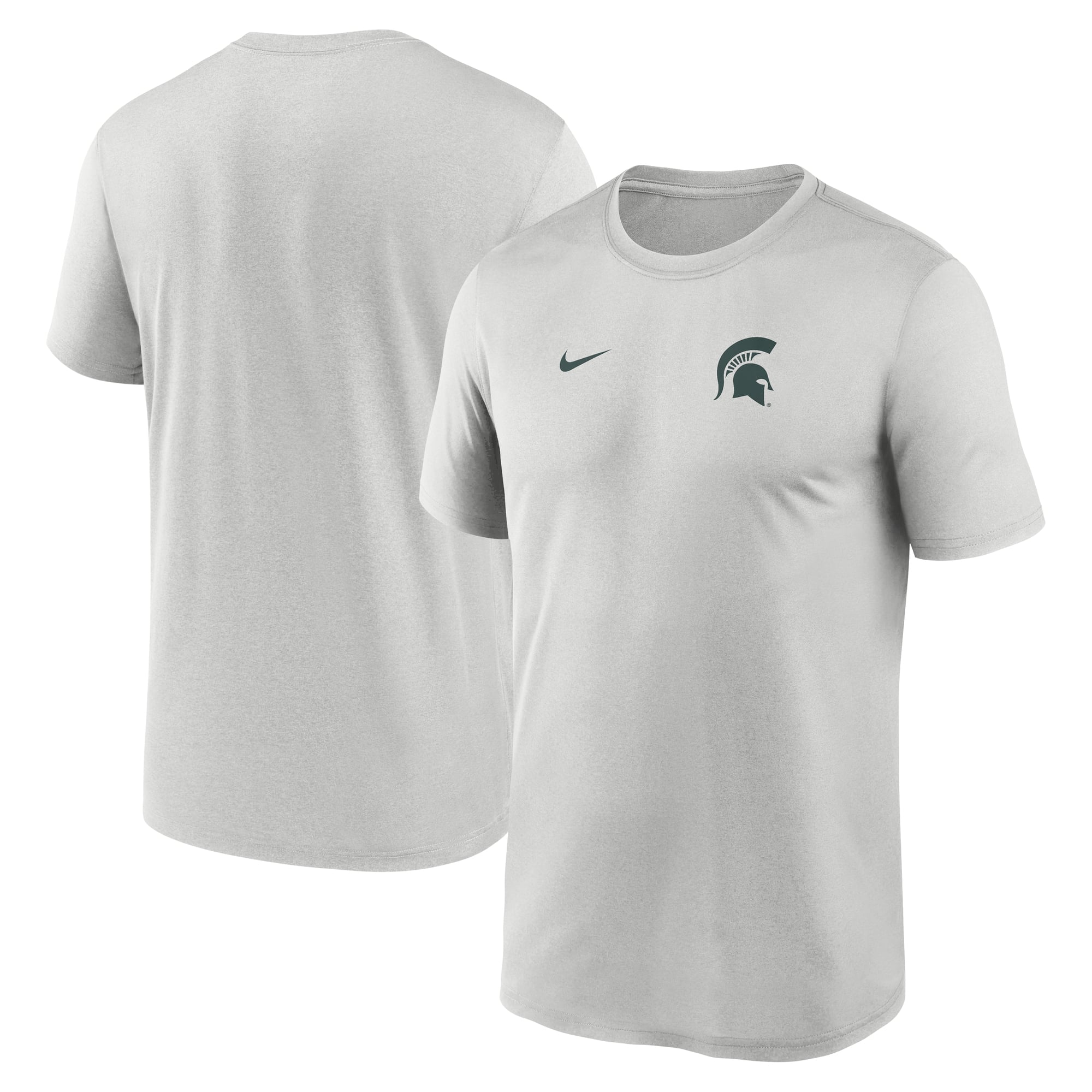 Men's Nike Gray Michigan State Spartans 2025 Sideline Small Logo Legend Dri-FIT T-Shirt