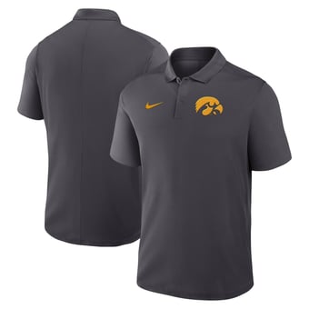 Men's Nike Anthracite Iowa Hawkeyes Primetime Victory Dri-FIT Polo