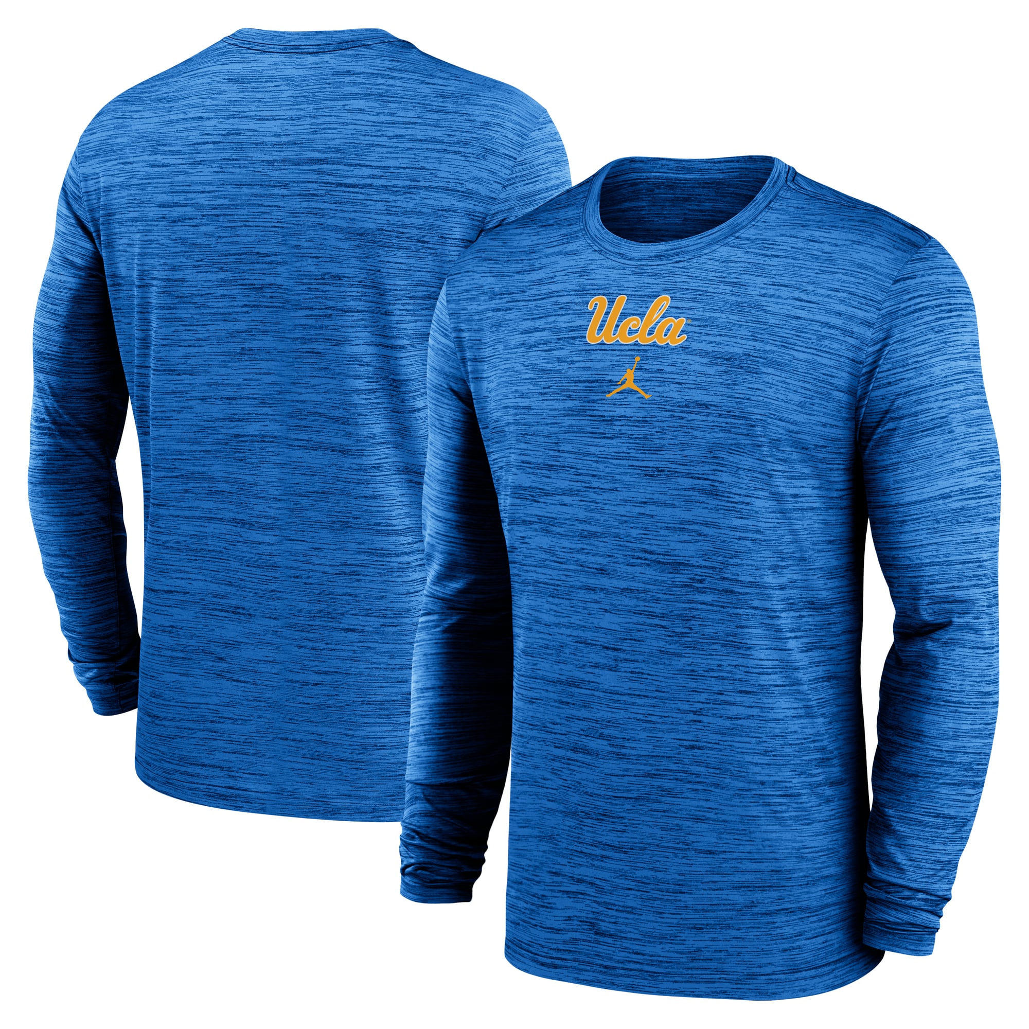 Men's Jordan Brand Blue UCLA Bruins 2025 Sideline Velocity Dri-FIT Long Sleeve T-Shirt