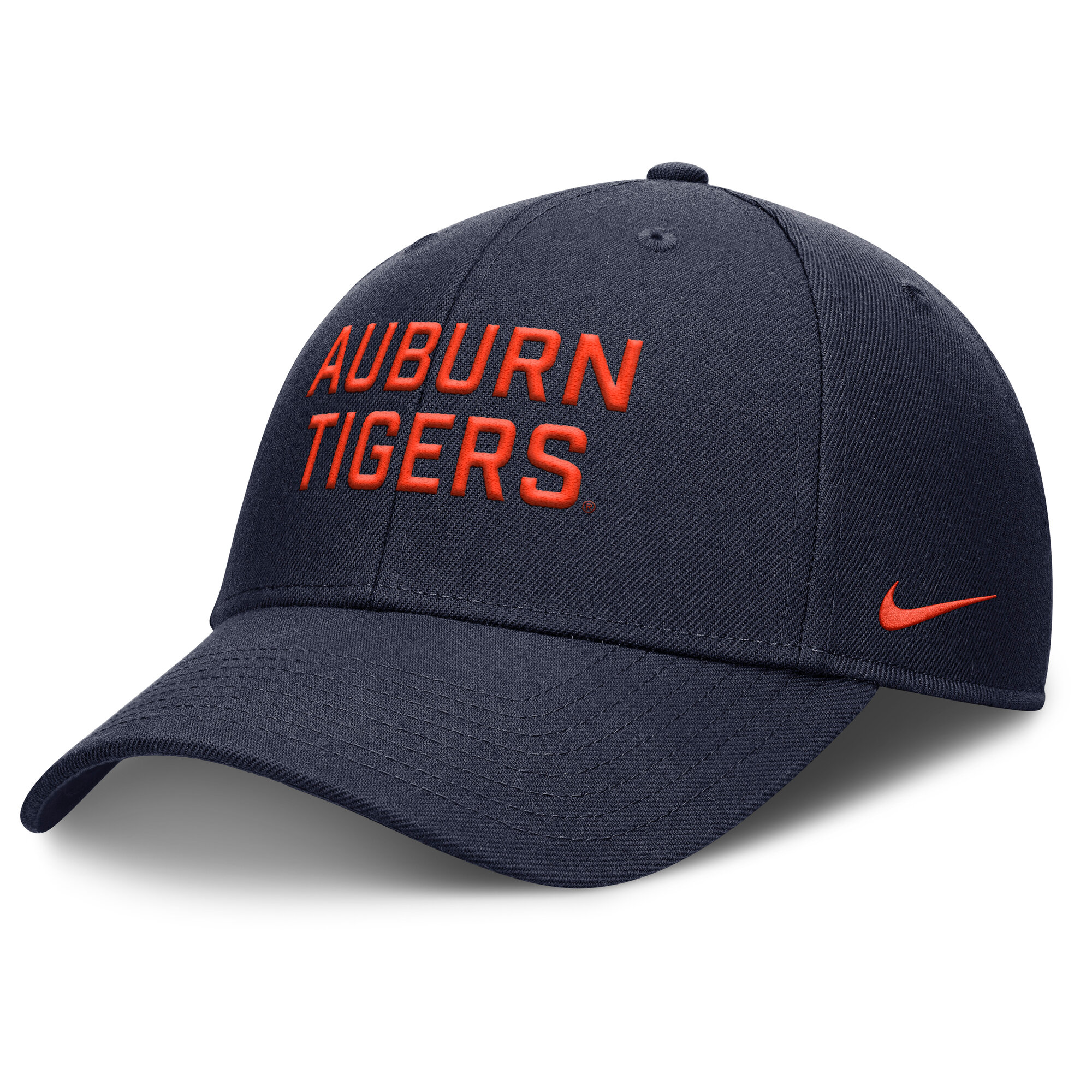Men's Nike Navy Auburn Tigers 2025 Sideline Rise Practice Adjustable Hat
