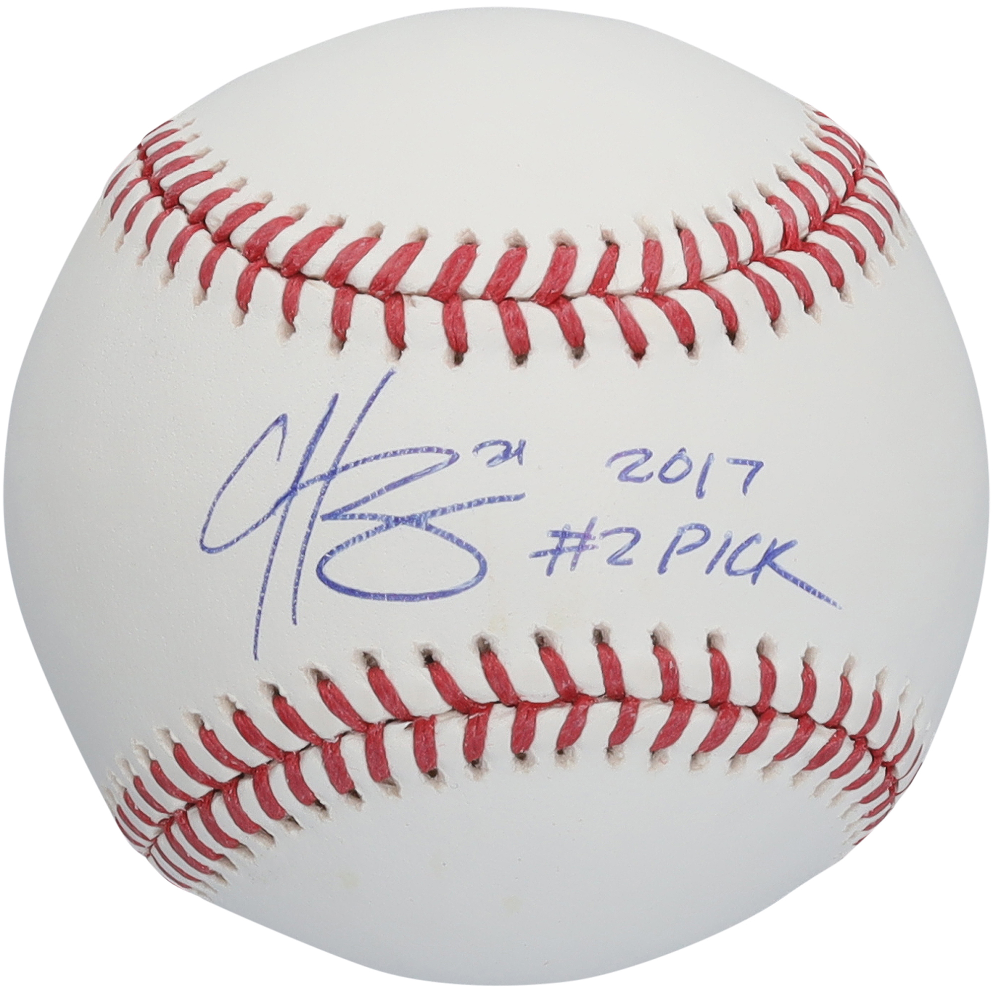 Hunter Greene Cincinnati Reds Autographed Baseball with "2017 #2 Pick" Inscription
