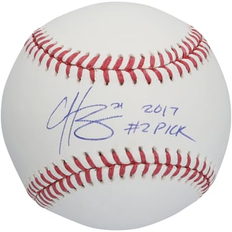 Hunter Greene Cincinnati Reds Autographed Baseball with "2017 #2 Pick" Inscription