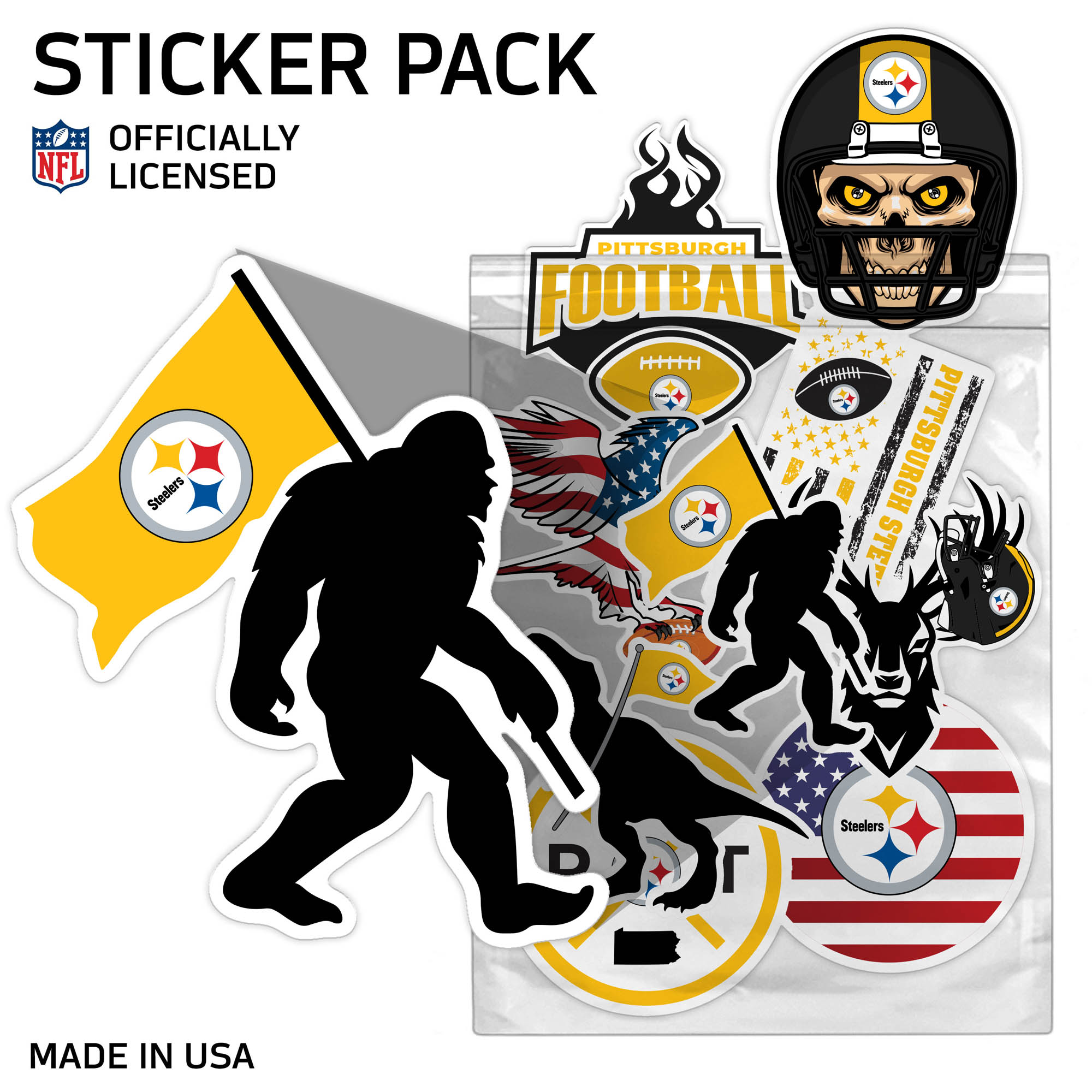 Pittsburgh Steelers Assorted Sticker Pack