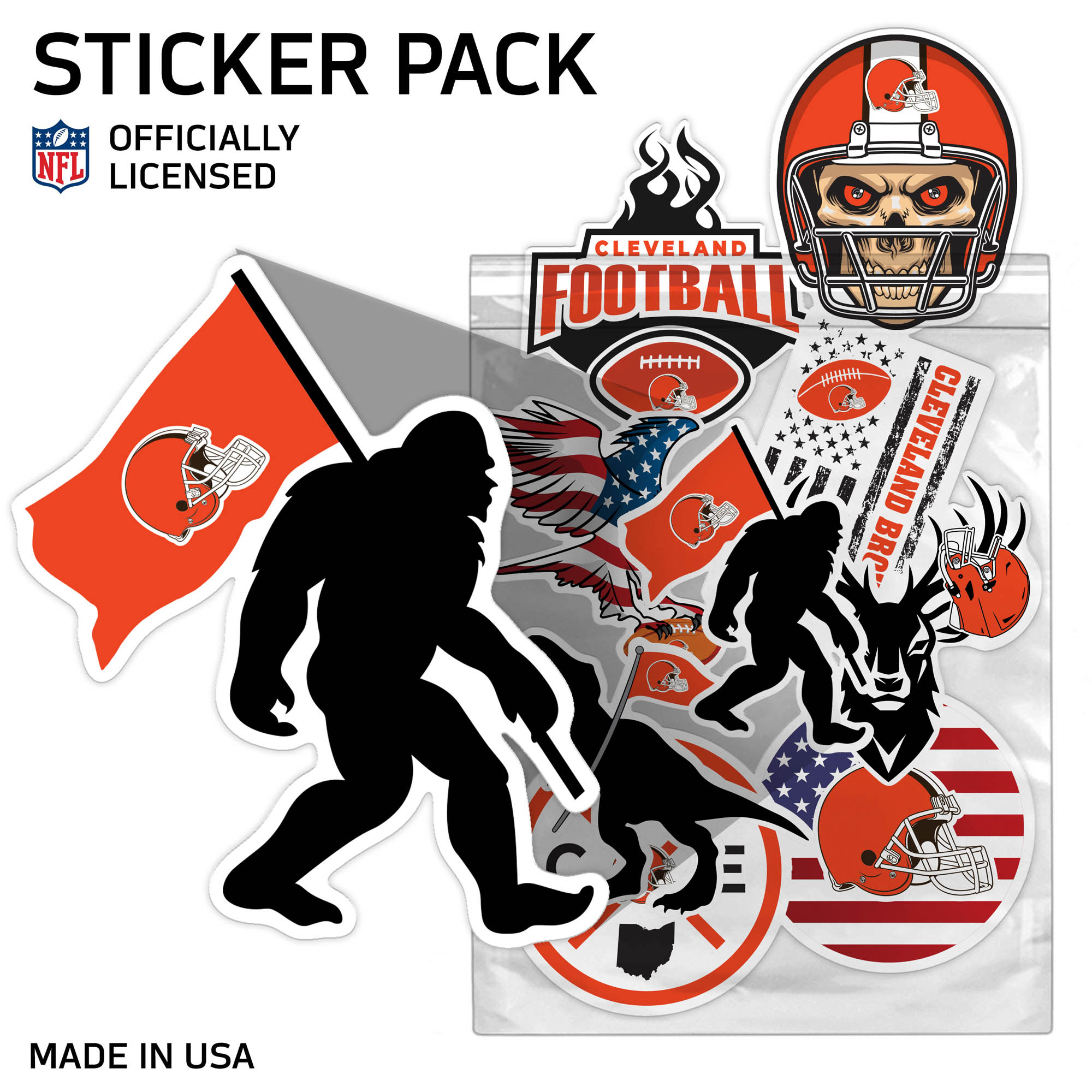 Cleveland Browns Assorted Sticker Pack