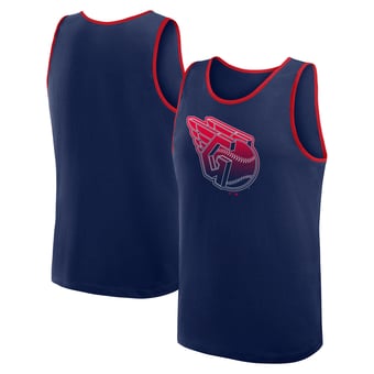 Men's Logo Athletic Navy Cleveland Guardians Unmatched Success Tank Top