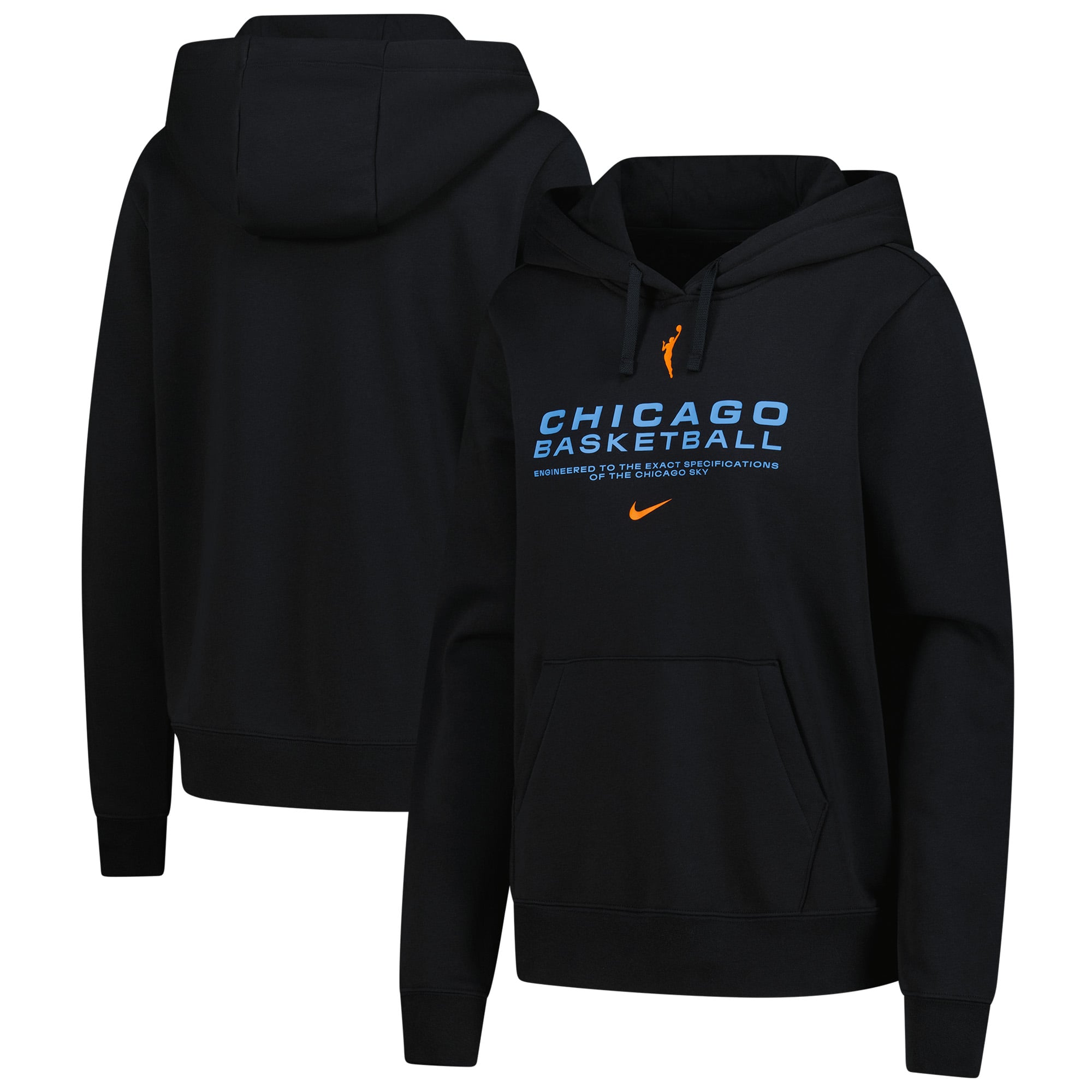 Women's Nike Black Chicago Sky Club City Pullover Hoodie