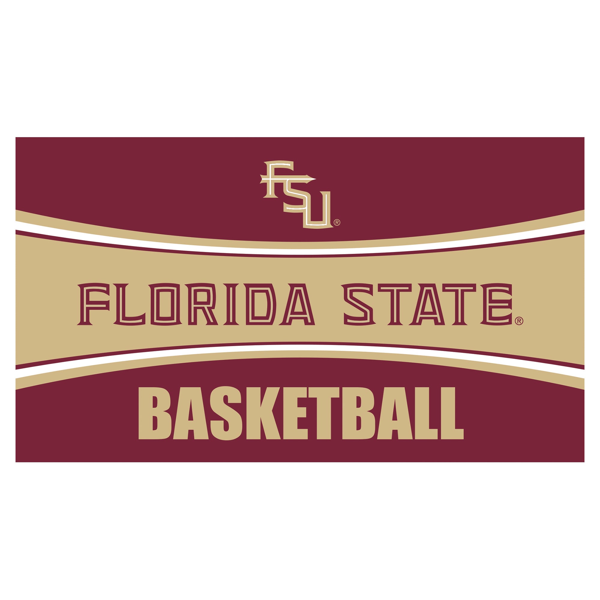 Florida State Seminoles 28" x 16" Basketball Trapper Door Mat