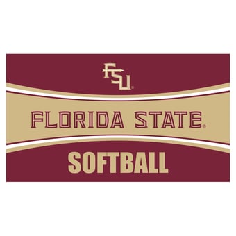 Florida State Seminoles 28" x 16" Softball Trapper Door Mat