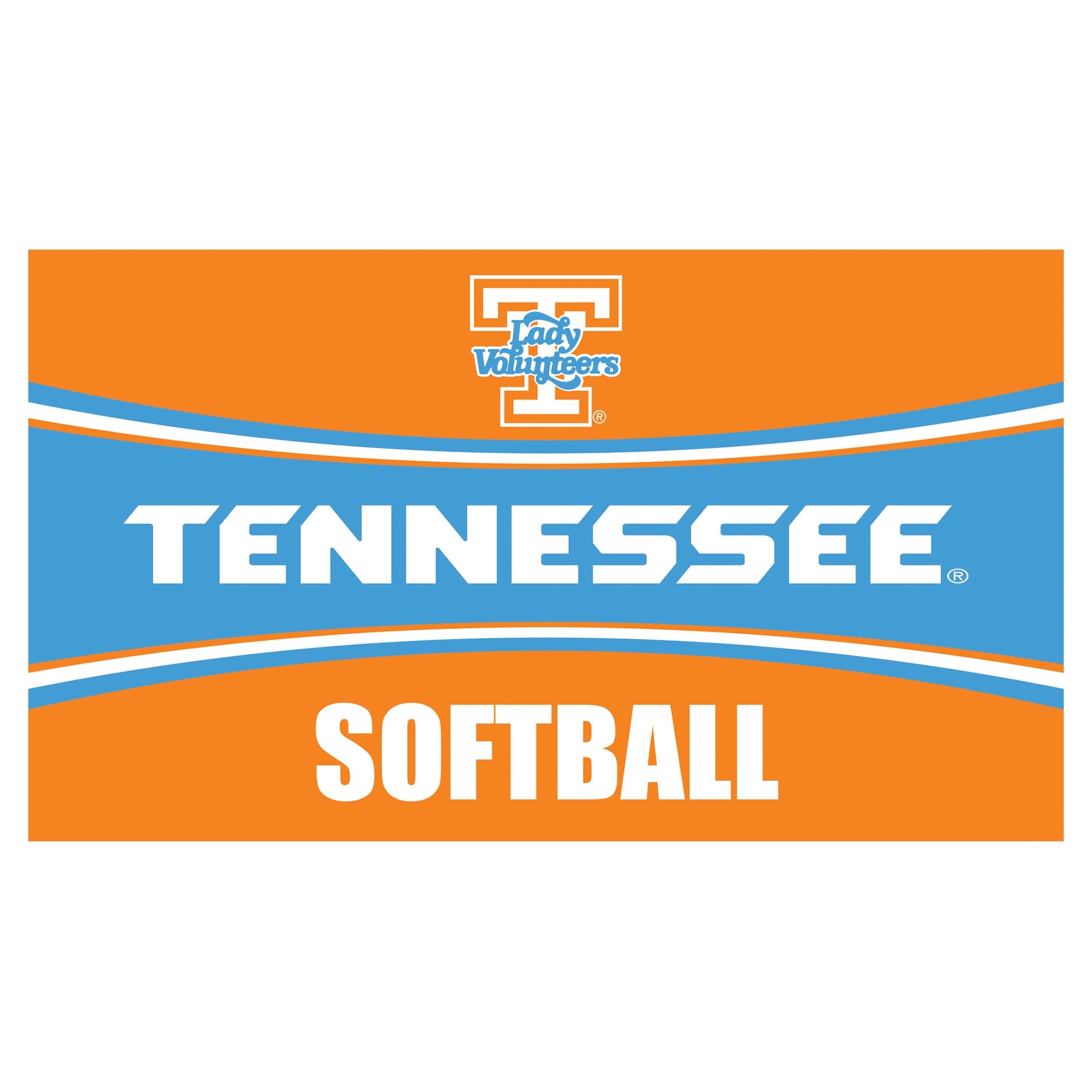 Tennessee Volunteers 28" x 16" Softball Trapper Door Mat