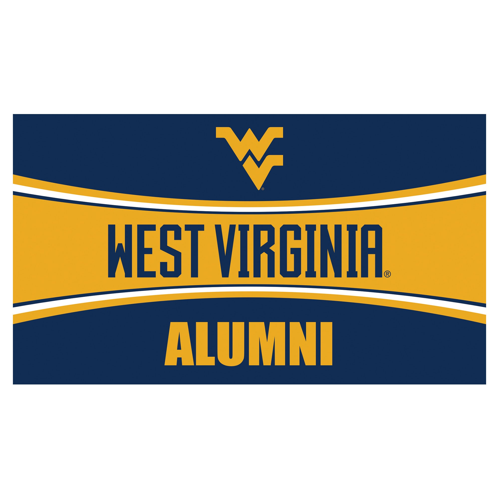 West Virginia Mountaineers 28" x 16" Alumni Trapper Door Mat