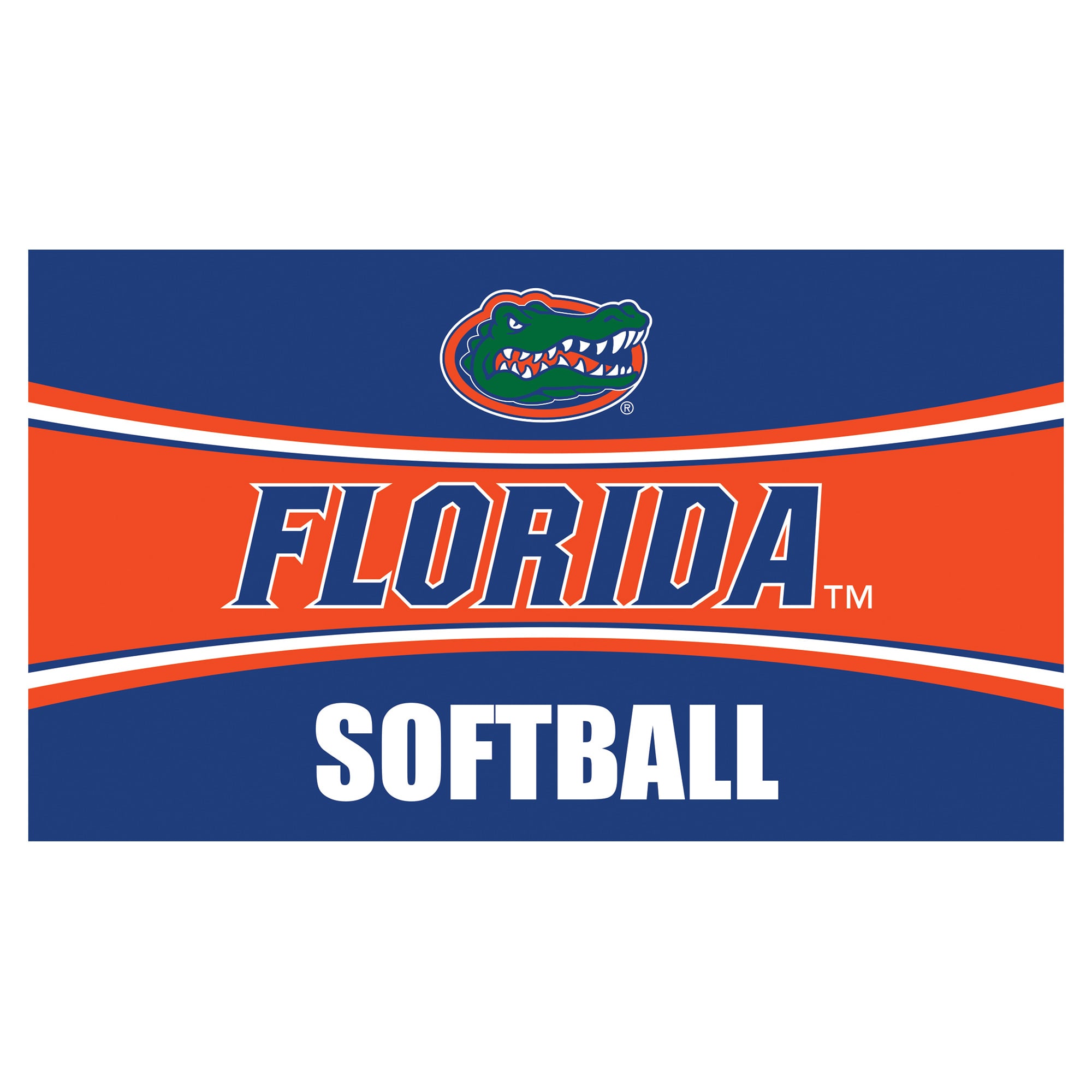 Florida Gators 28" x 16" Softball Trapper Door Mat