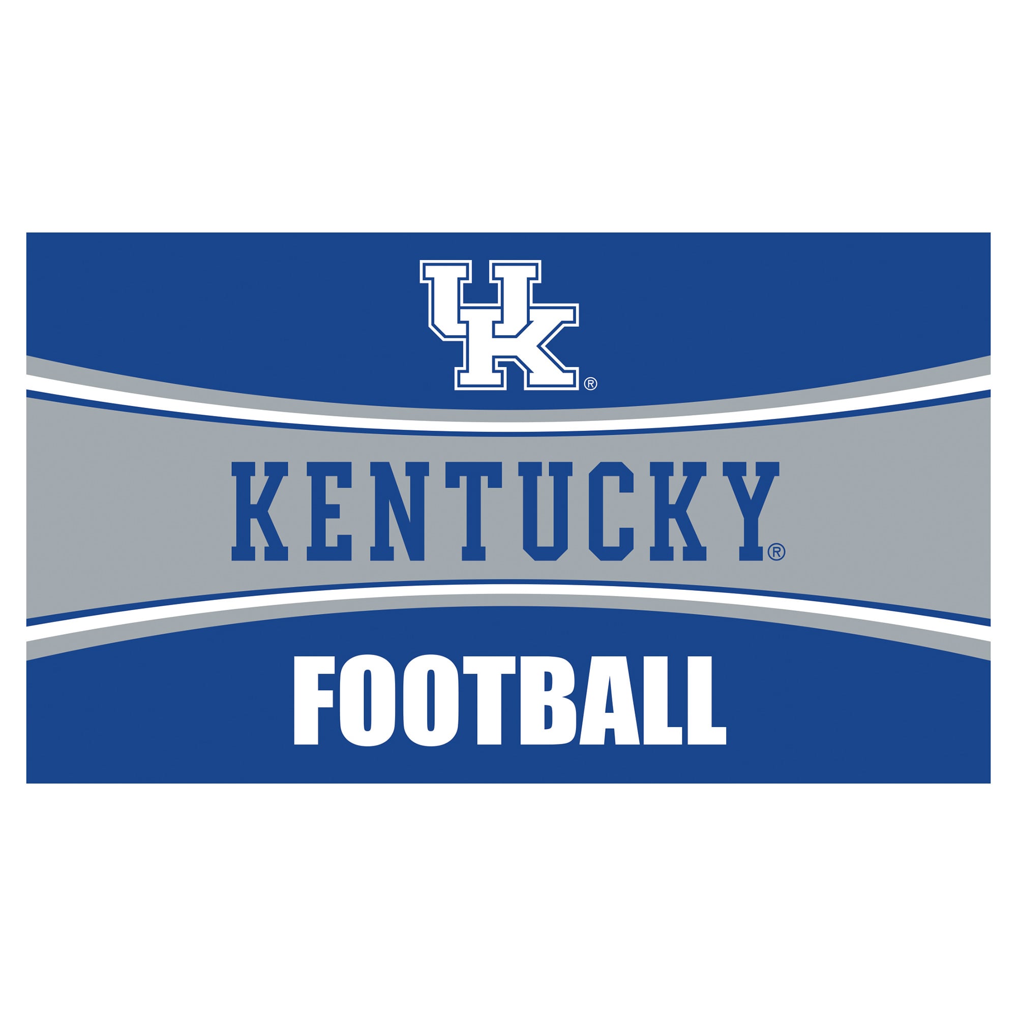 Kentucky Wildcats 28" x 16" Football Trapper Door Mat