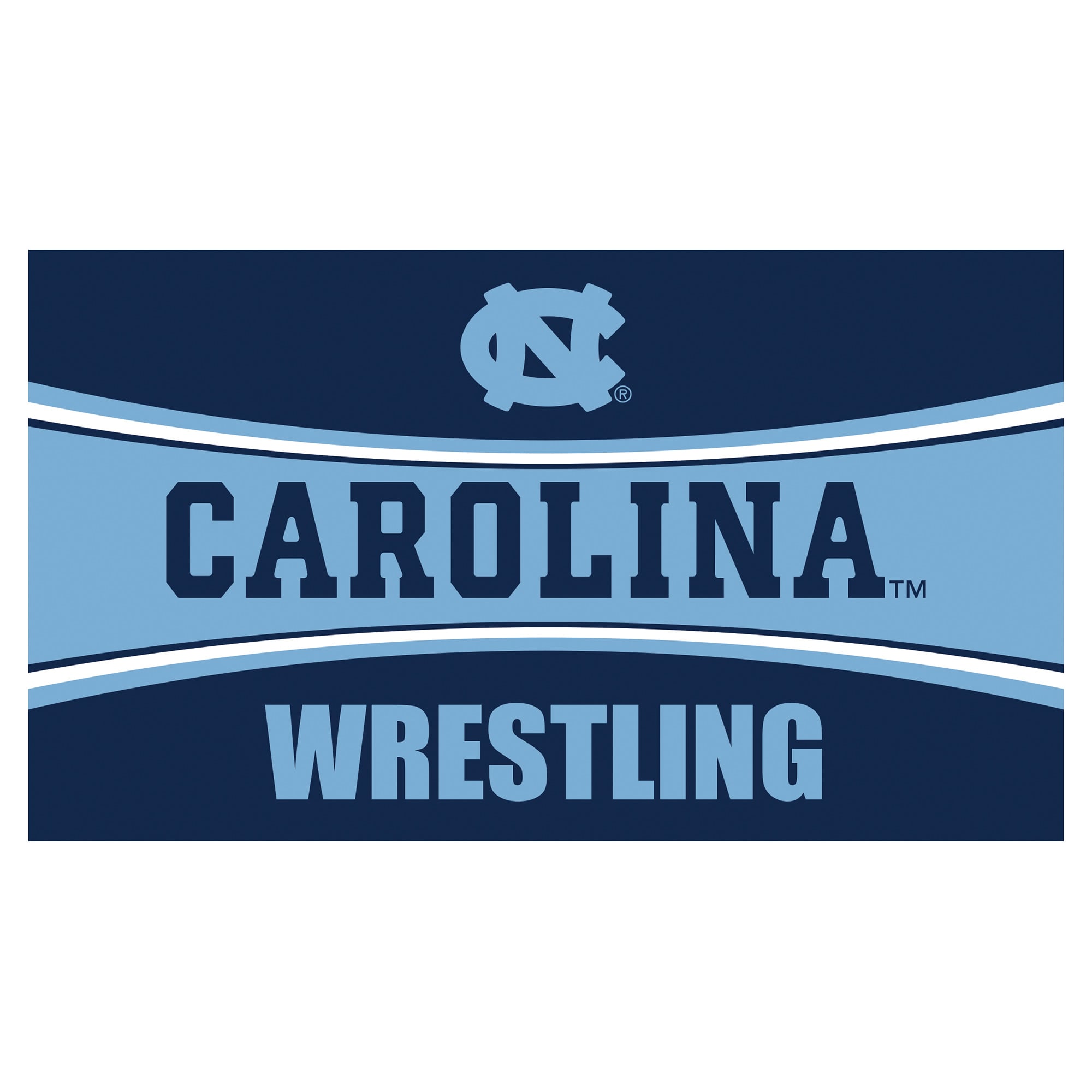 North Carolina Tar Heels 28" x 16" Wrestling Trapper Door Mat