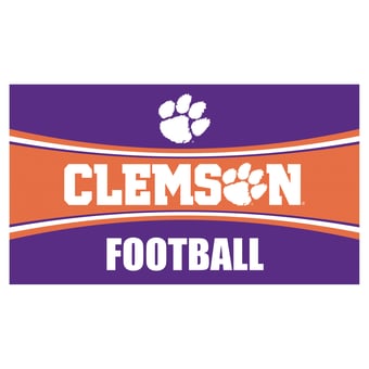 Clemson Tigers 28" x 16" Football Trapper Door Mat