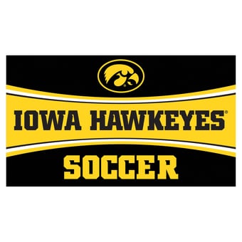 Iowa Hawkeyes 28" x 16" Soccer Trapper Door Mat