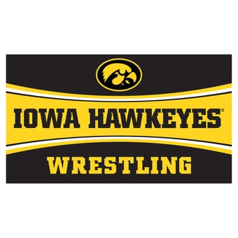 Iowa Hawkeyes 28" x 16" Wrestling Trapper Door Mat
