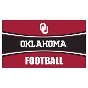 Oklahoma Sooners 28" x 16" Football Trapper Door Mat