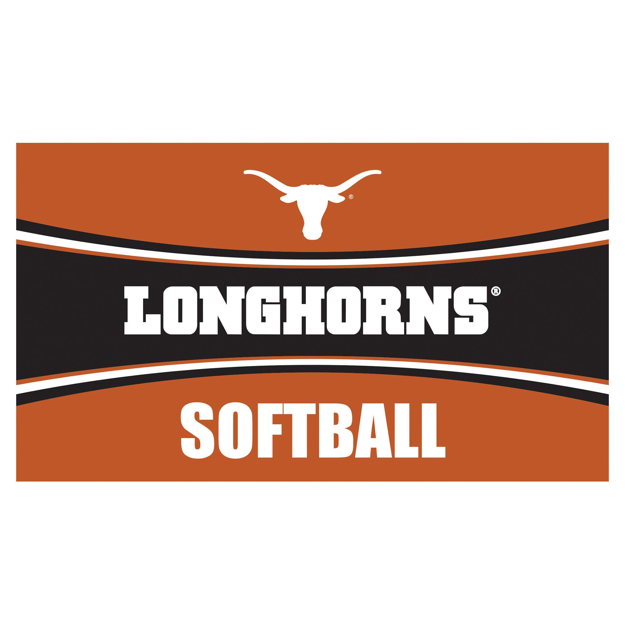 Texas Longhorns 28" x 16" Softball Trapper Door Mat