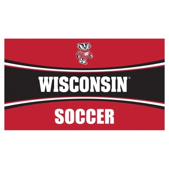 Wisconsin Badgers 28" x 16" Soccer Trapper Door Mat