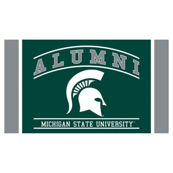 Michigan State Spartans 28" x 16" Alumni Turf Door Mat