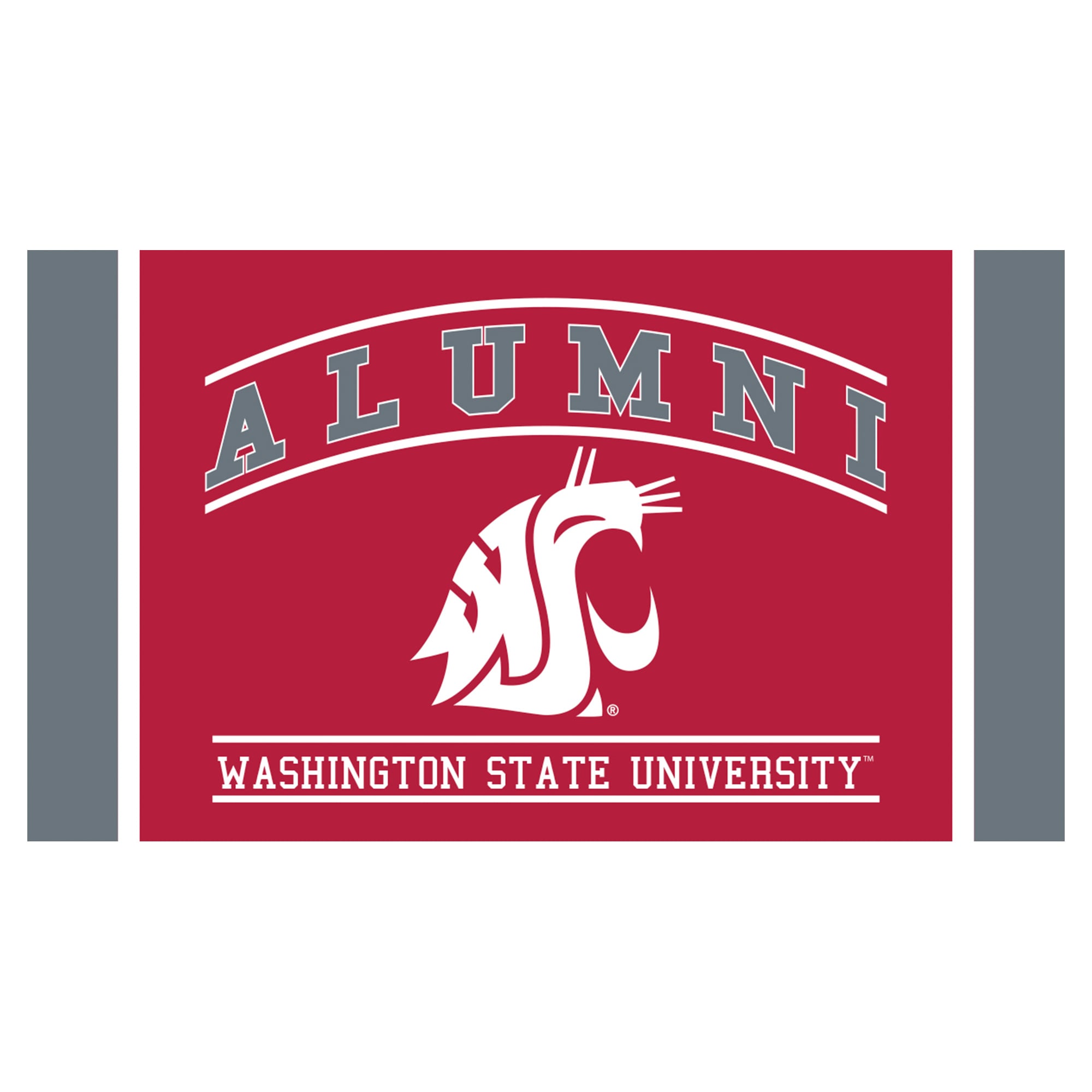 Washington State Cougars 28" x 16" Alumni Turf Door Mat