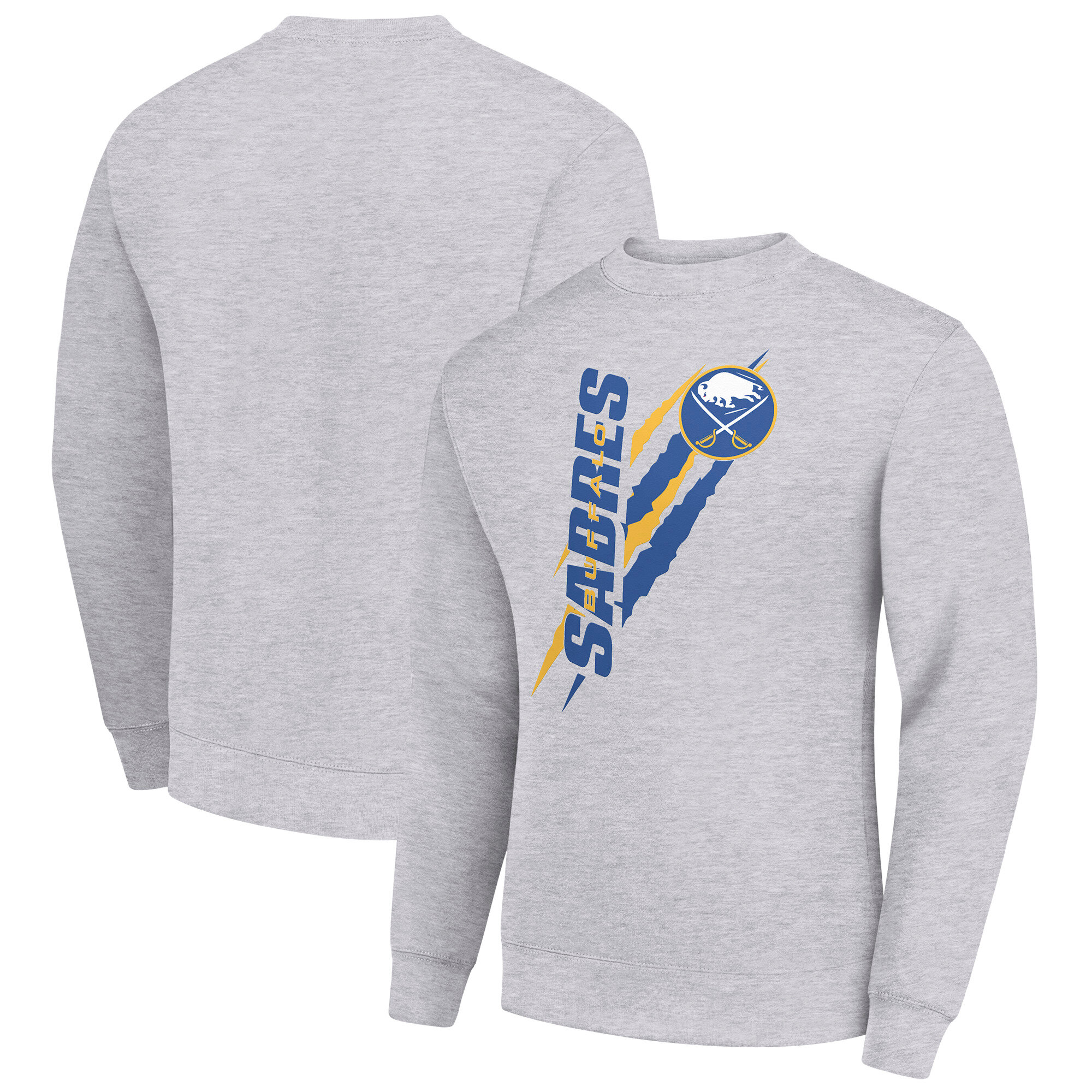 Men’s Starter Heather Gray Buffalo Sabres Color Scratch Pullover Sweatshirt Men’s Starter Heather Gray Buffalo Sabres Color Scratch Pullover Sweatshirt