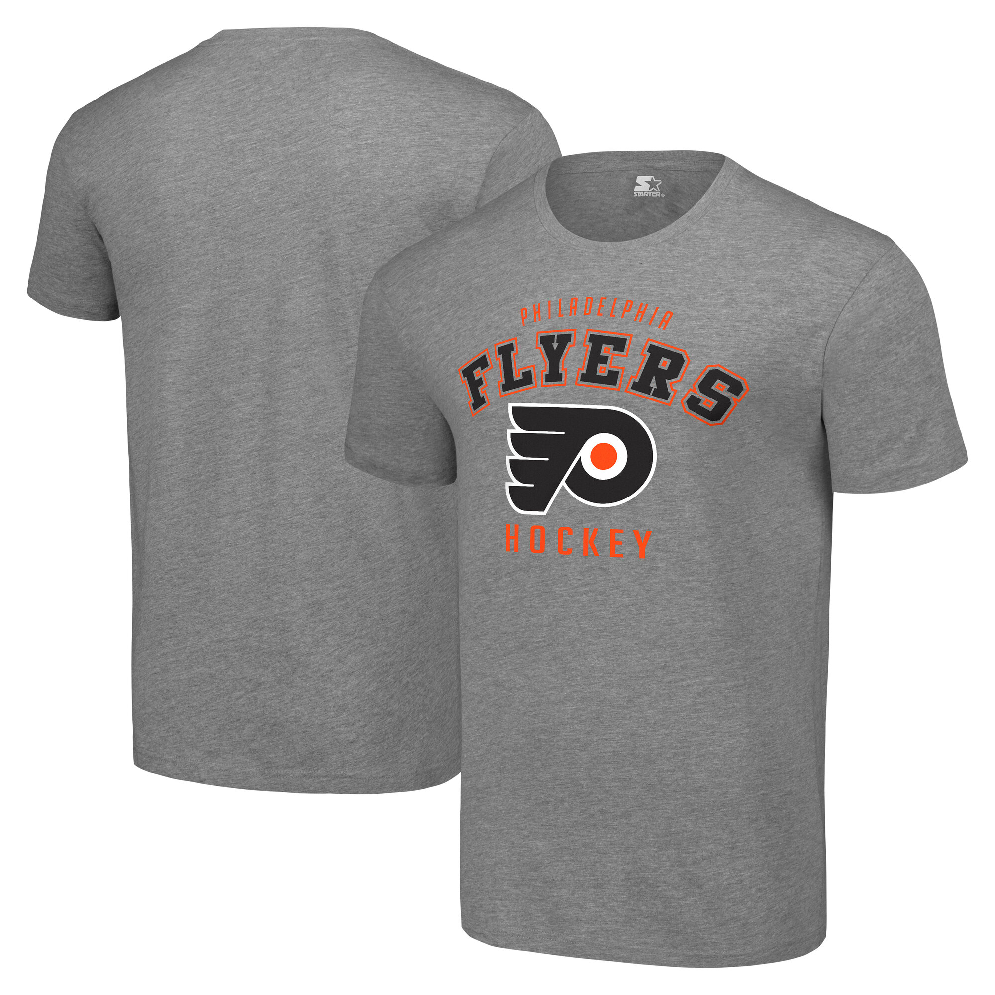 Men's Philadelphia Flyers Starter Heather Gray Logo T-Shirt