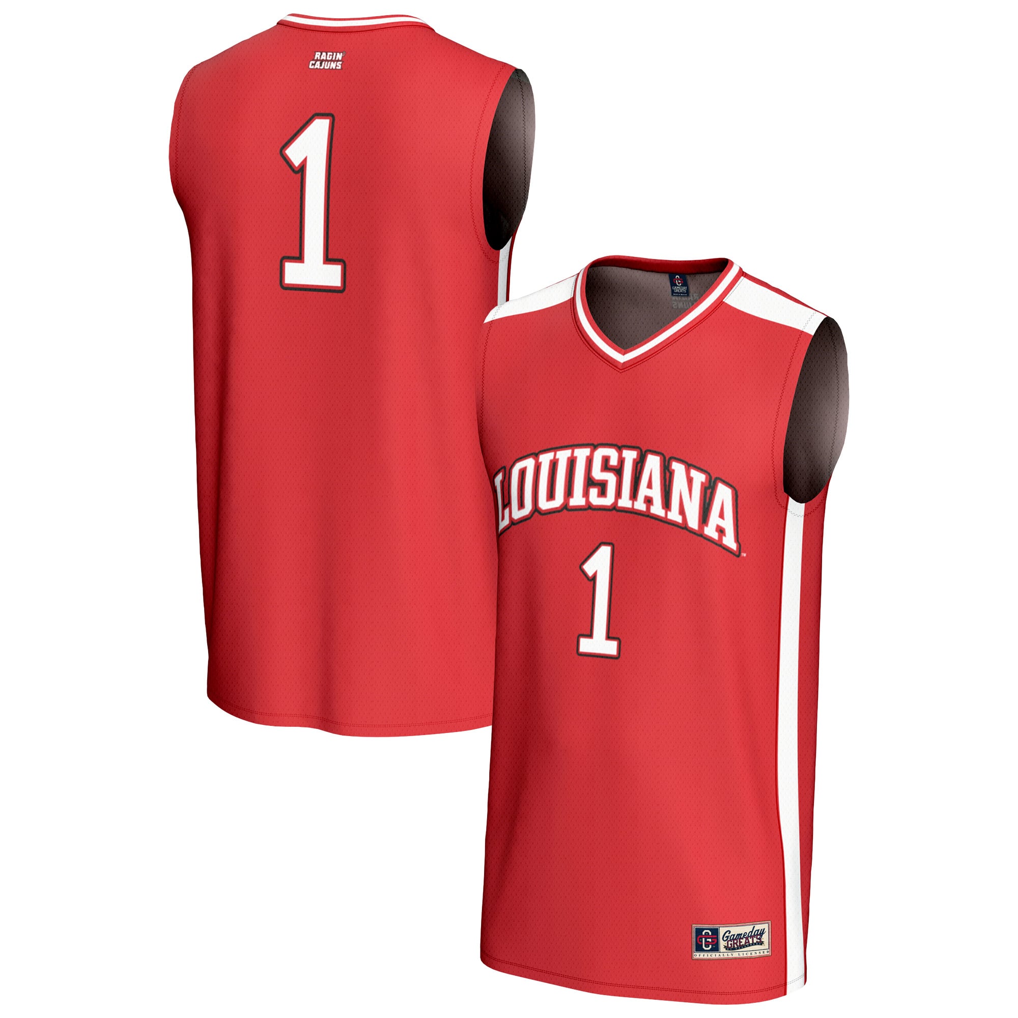 Unisex GameDay Greats #1 Cardinal Louisiana Ragin' Cajuns Lightweight Collegiate Basketball Fashion Jersey