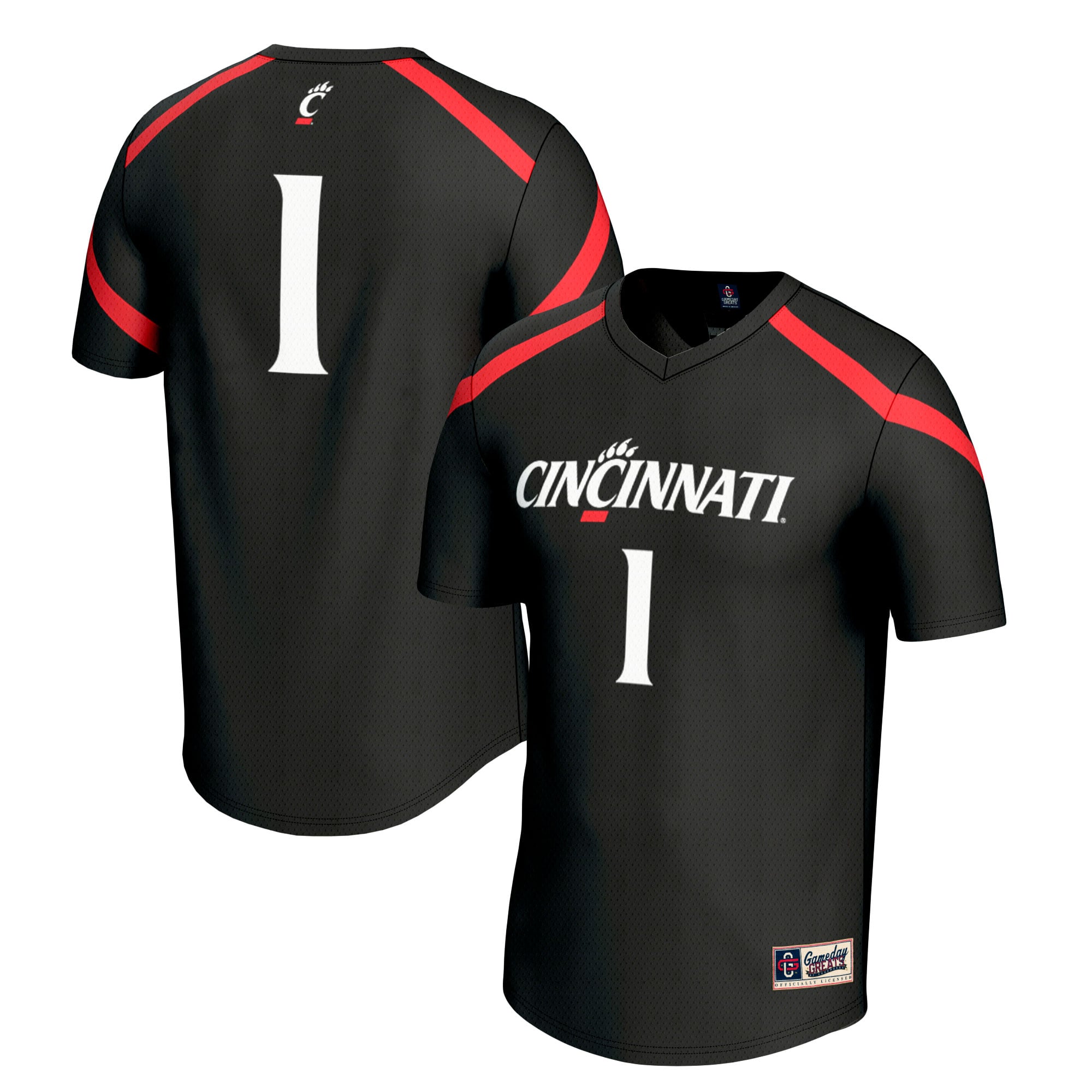 Youth GameDay Greats  Black #1 Cincinnati Bearcats Lacrosse Fashion Jersey