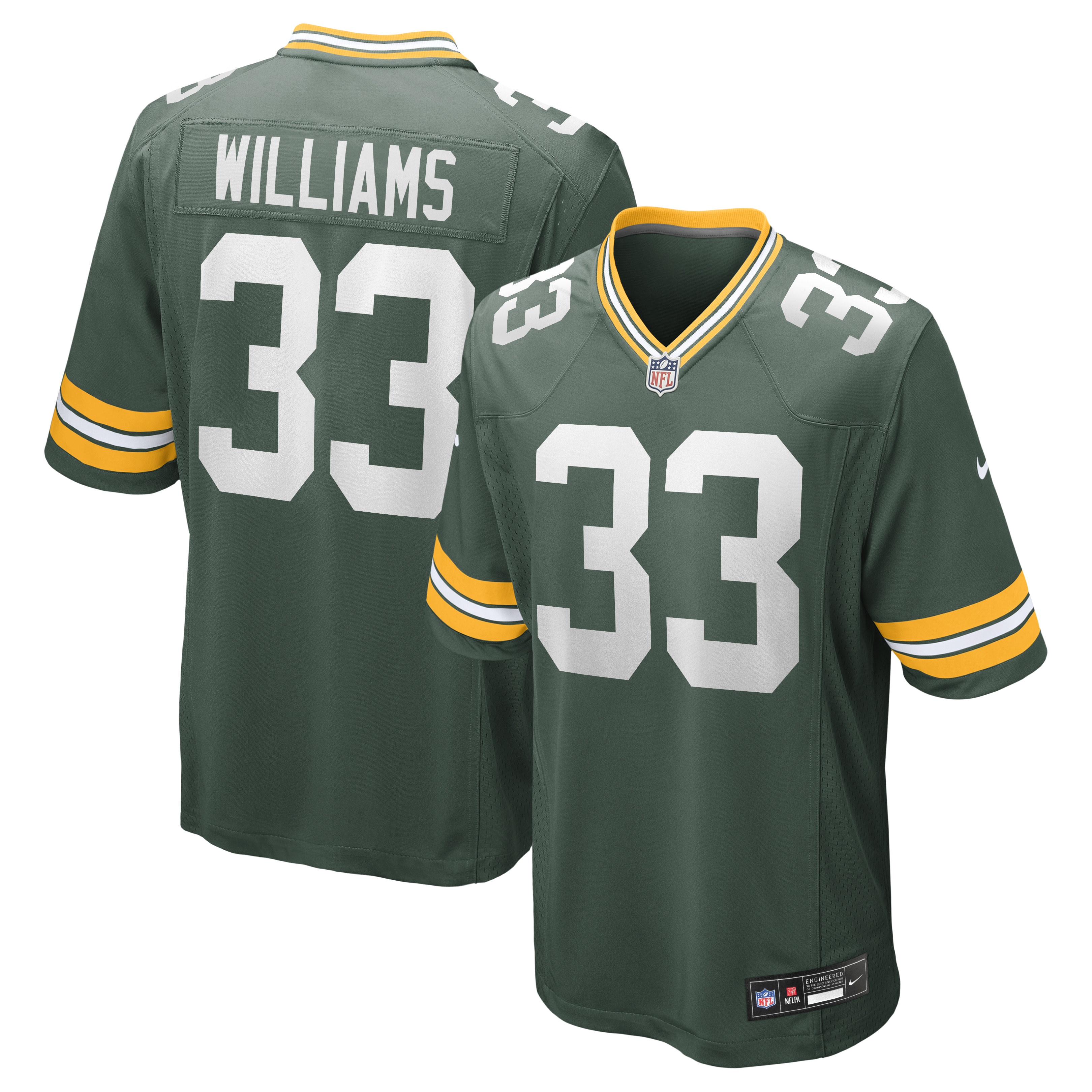 Men's Nike Evan Williams Green Green Bay Packers Game Jersey