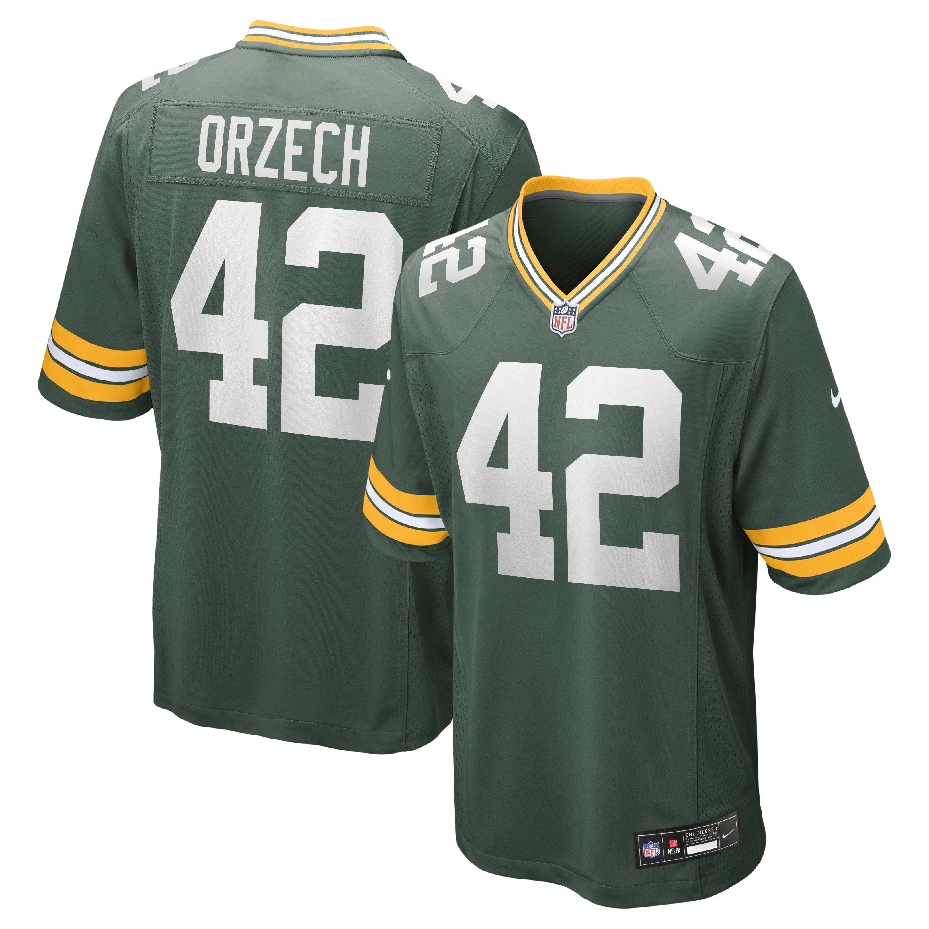 Men's Nike Matt Orzech  Green Green Bay Packers  Game Jersey