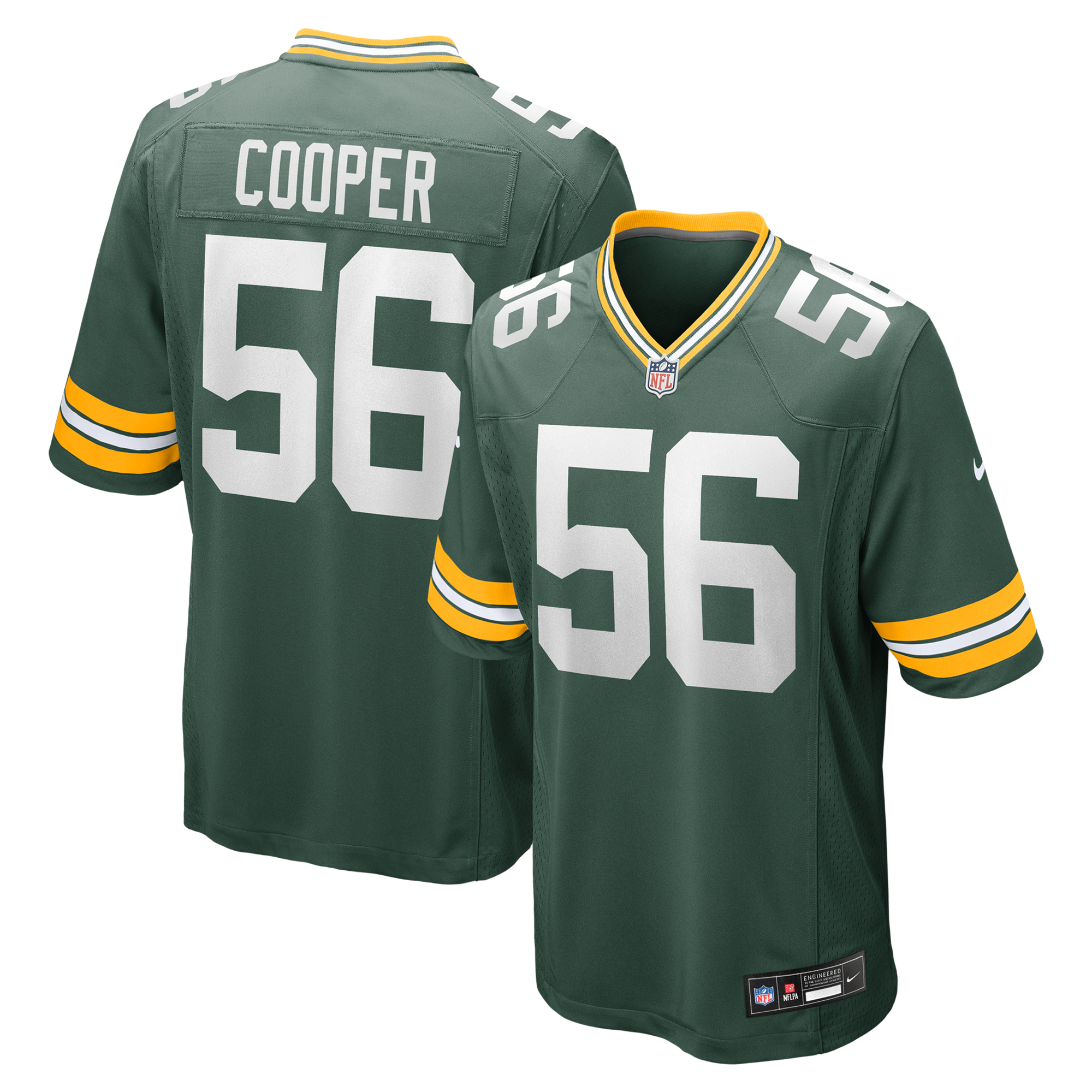 Men's Nike Edgerrin Cooper Green Green Bay Packers Game Jersey