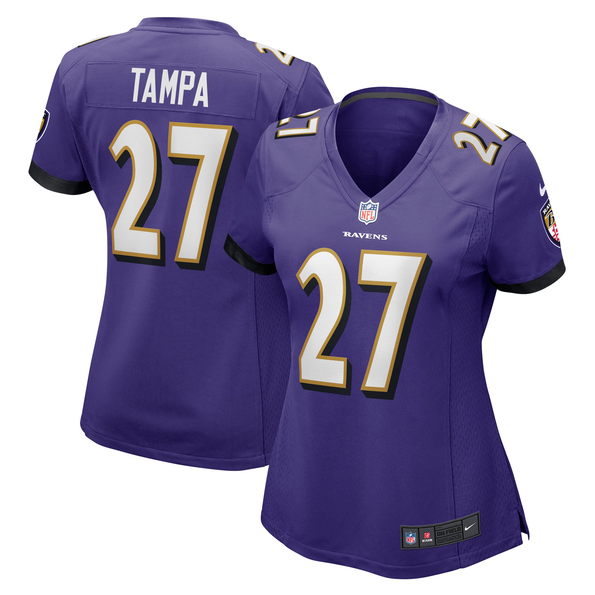Women's Nike T.J. Tampa Purple Baltimore Ravens Game Jersey