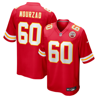Men's Nike Hunter Nourzad  Red Kansas City Chiefs  Game Jersey