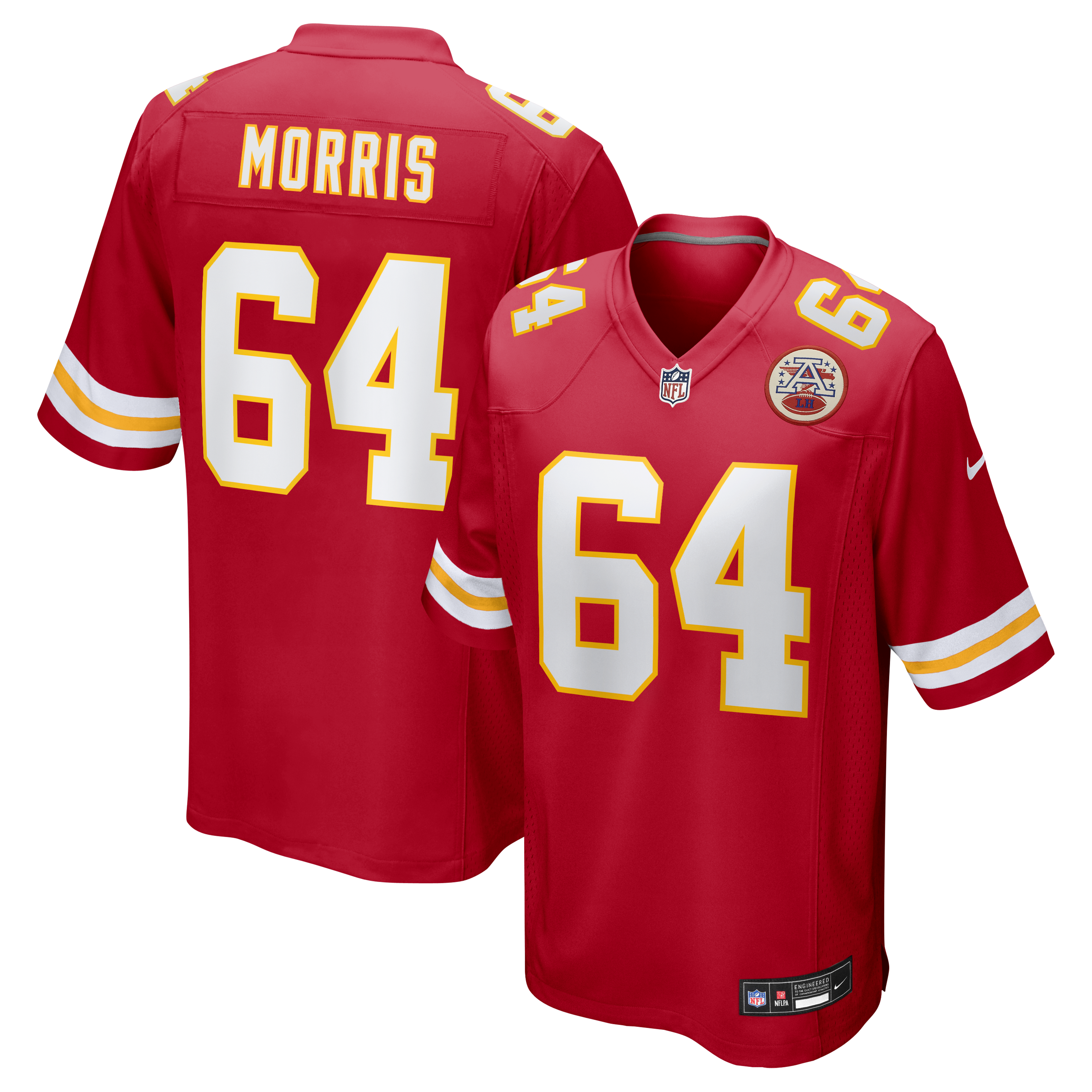 Men's Nike Wanya Morris Red Kansas City Chiefs Game Jersey