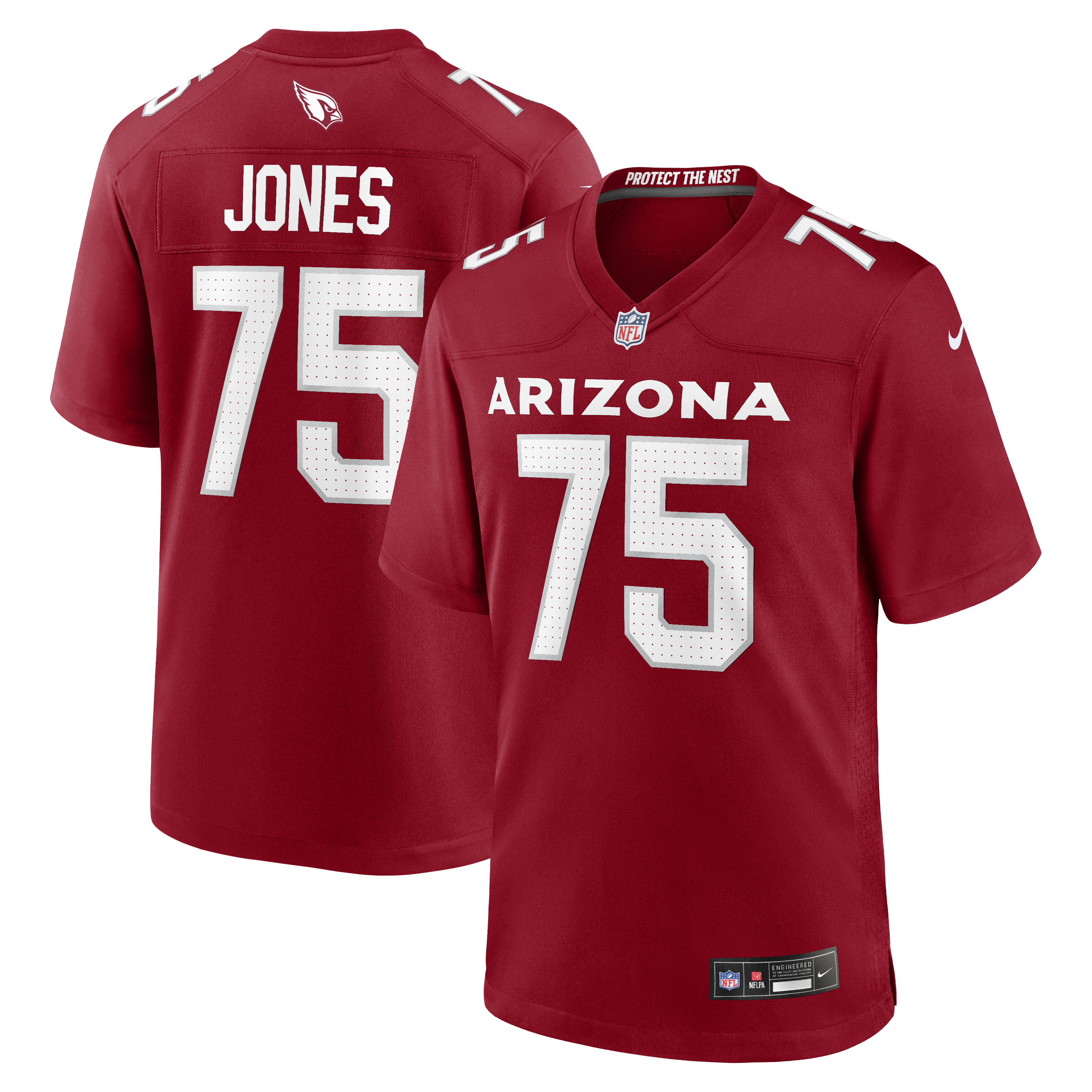 Men's Nike Christian Jones  Cardinal Arizona Cardinals Team Game Jersey