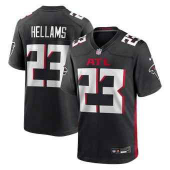 Men's Nike DeMarcco Hellams Black Atlanta Falcons Team Game Jersey