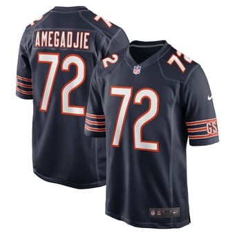 Men's Nike Kiran Amegadjie Navy Chicago Bears Game Jersey