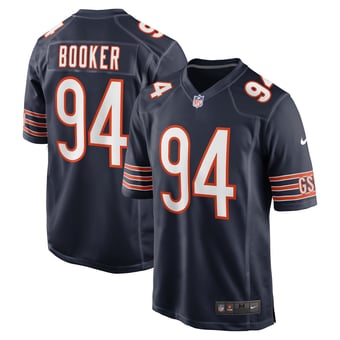 Men's Nike Austin Booker Navy Chicago Bears Game Jersey