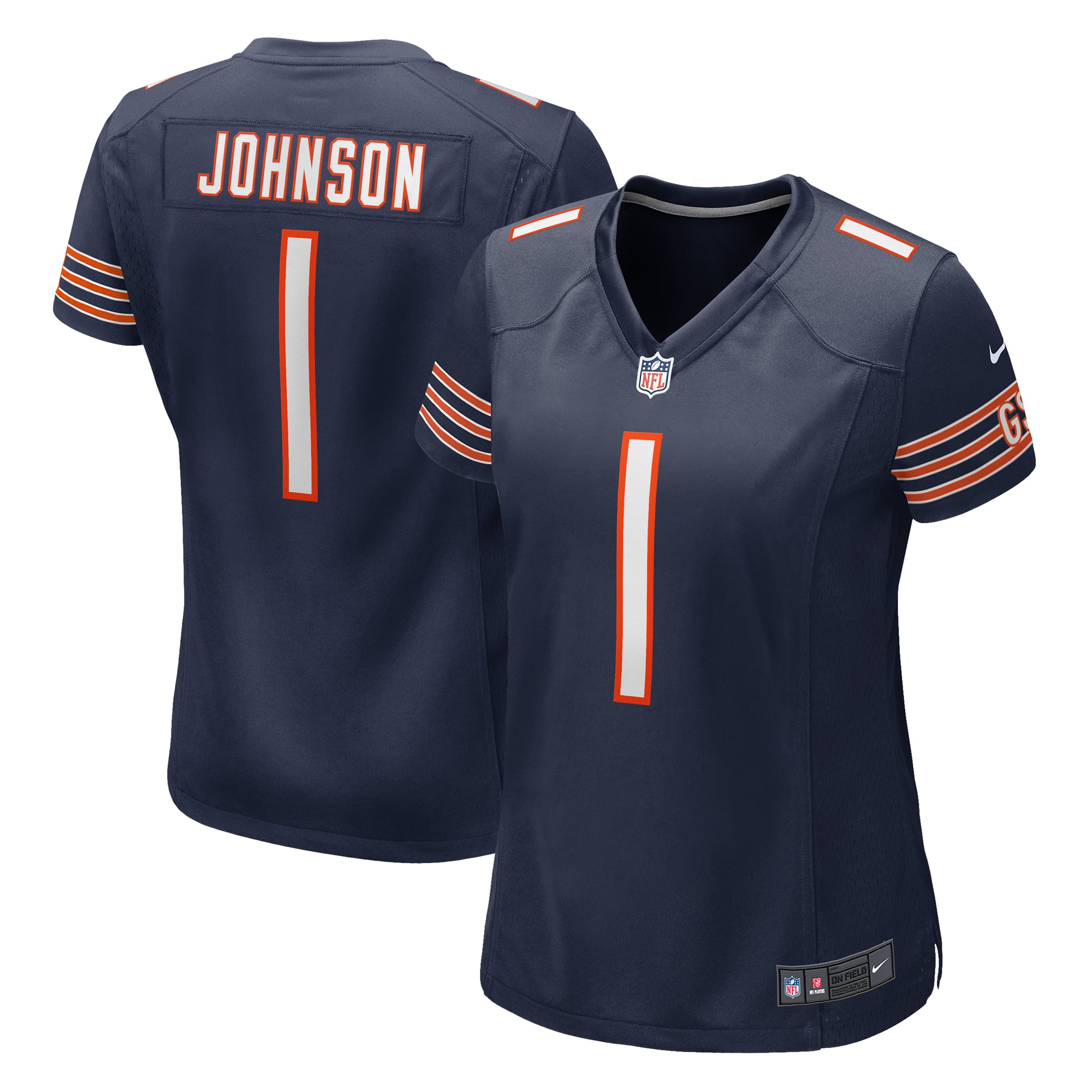 Women's Nike Jaylon Johnson Navy Chicago Bears Game Jersey