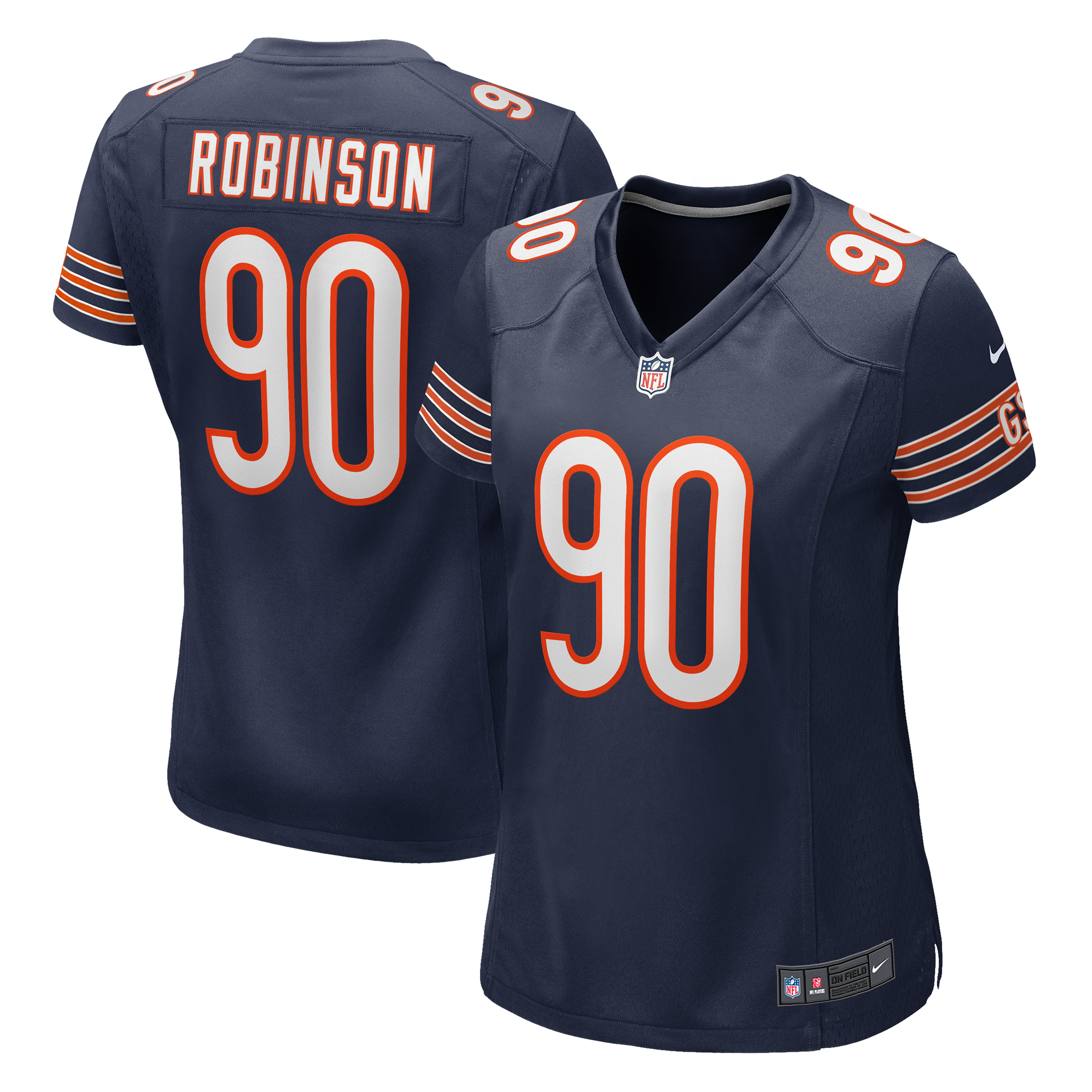 Women's Nike Dominique Robinson  Navy Chicago Bears  Game Jersey