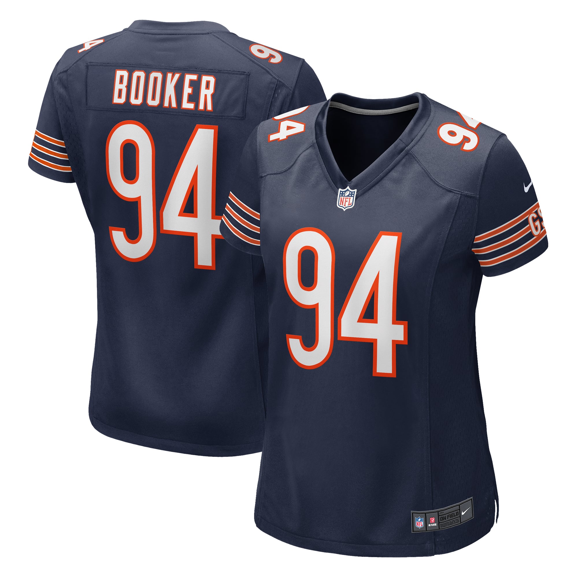 Women's Nike Austin Booker Navy Chicago Bears Game Jersey