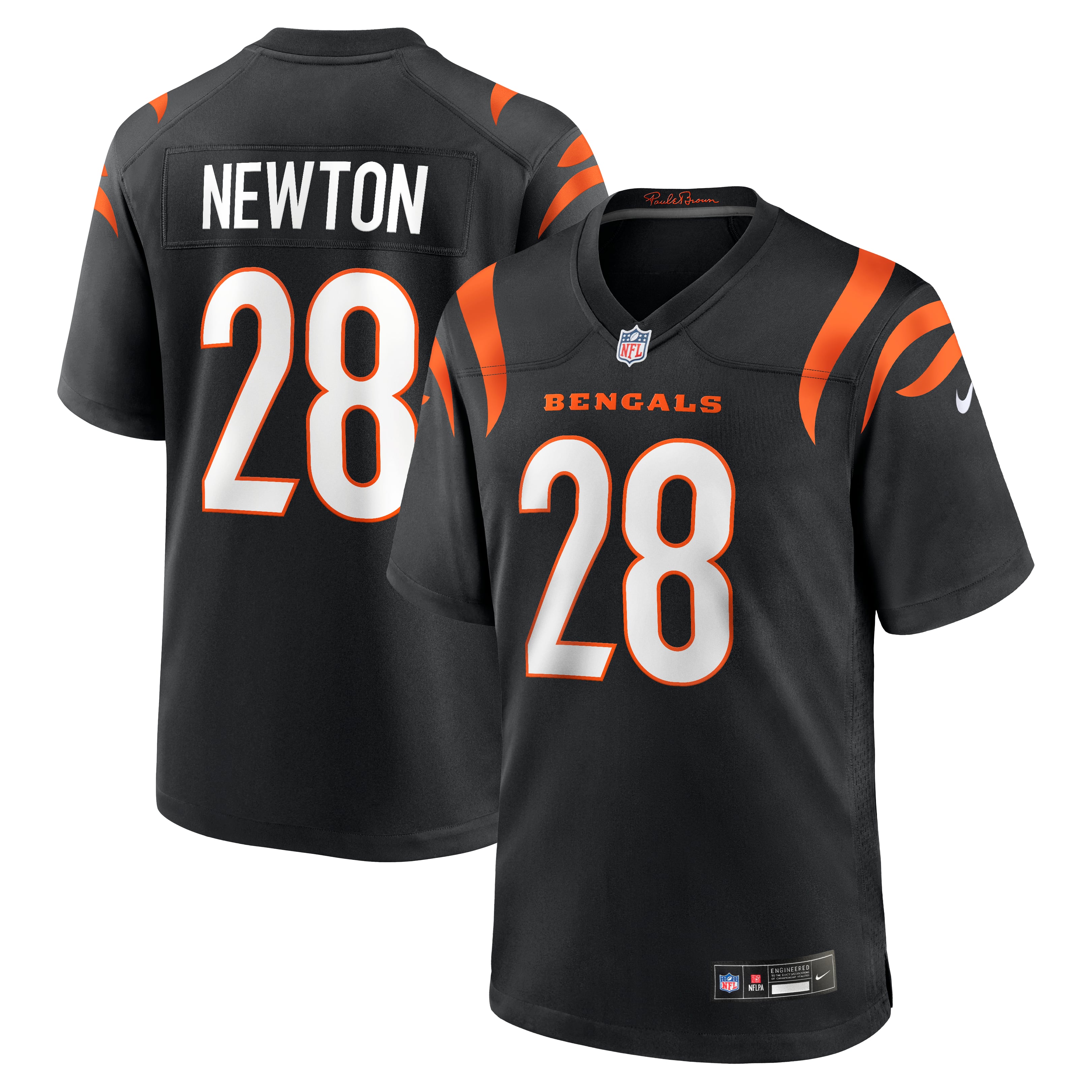 Men's Nike Josh Newton  Black Cincinnati Bengals  Game Jersey