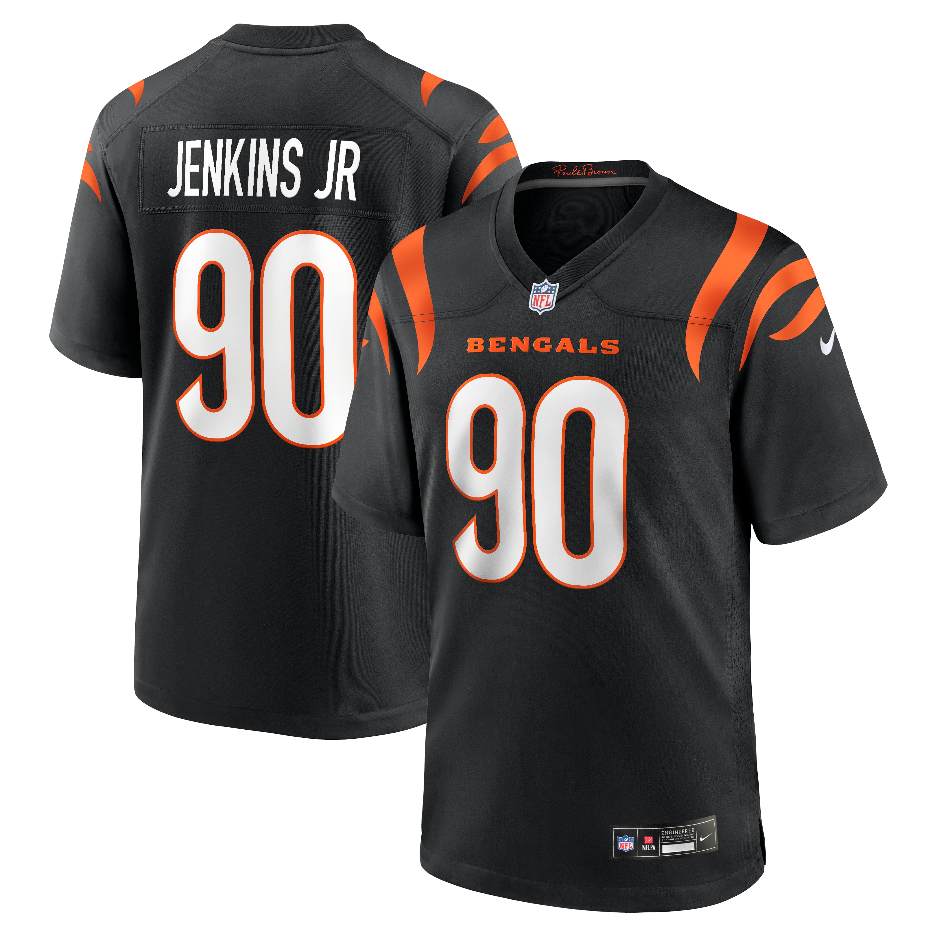 Men's Nike Kris Jenkins Jr.  Black Cincinnati Bengals  Game Jersey