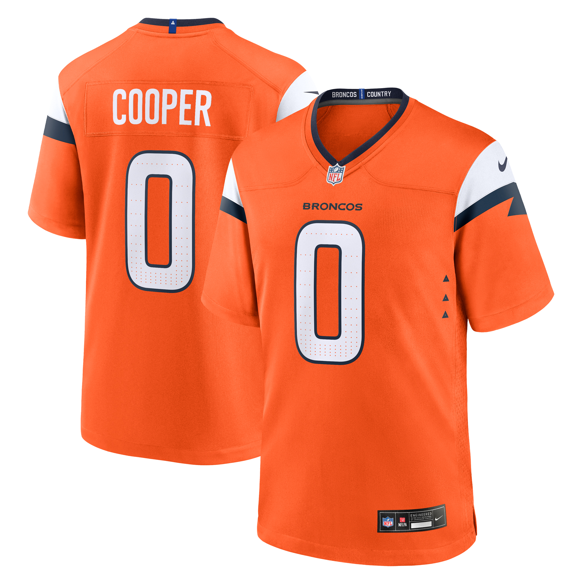 Men's Nike Jonathon Cooper Orange Denver Broncos Team Game Jersey