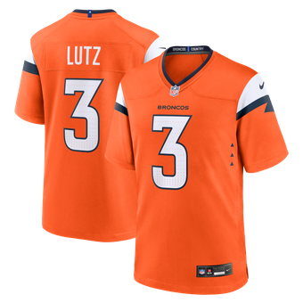 Men's Nike Wil Lutz  Orange Denver Broncos Team Game Jersey