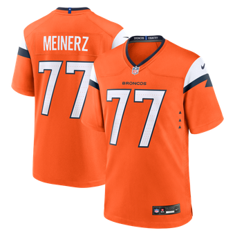 Men's Nike Quinn Meinerz  Orange Denver Broncos Team Game Jersey
