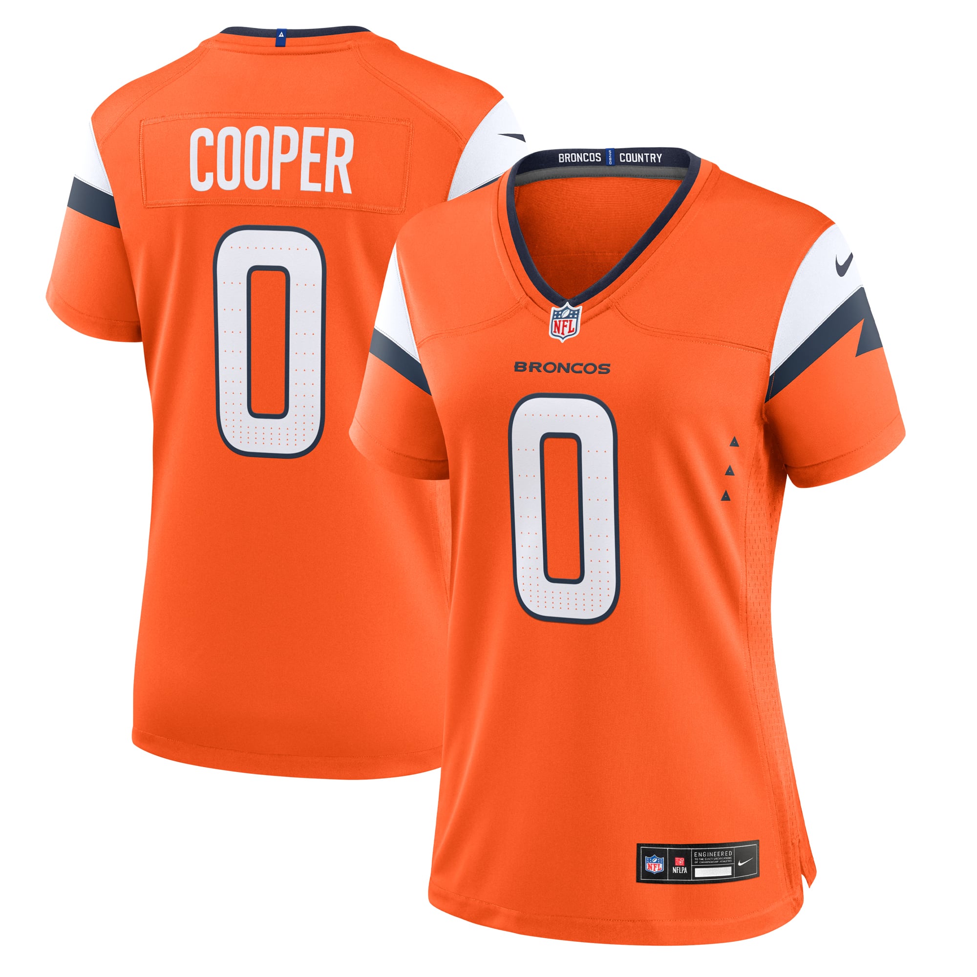 Women's Nike Jonathon Cooper Orange Denver Broncos Team Game Jersey