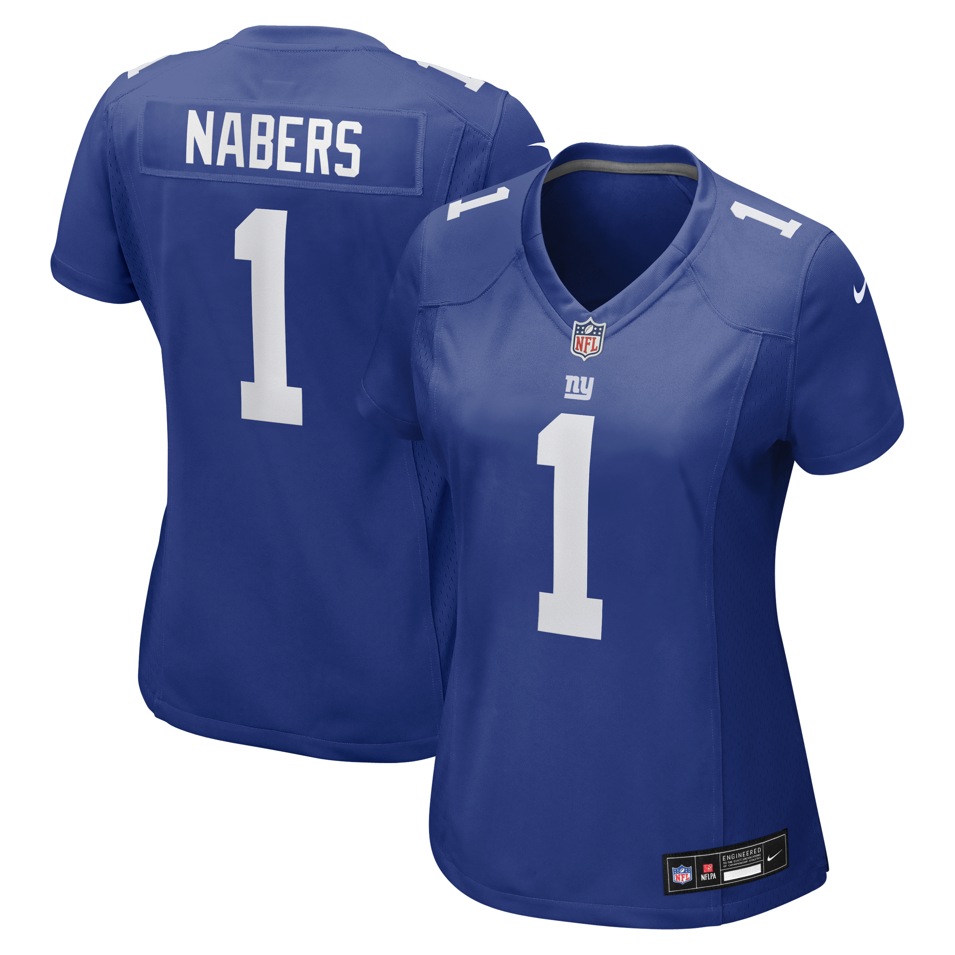 Women's Nike Malik Nabers Royal New York Giants Game Jersey